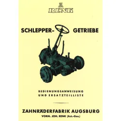 Renk Typ SG 22-4 28-4 30-4 Getriebe Bedienungsanleitung inkl. Ersatzteilliste