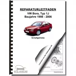 VW Bora 1J 1998-2006 5 und 6 Gang Schaltgetriebe 02M Kupplung Reparaturanleitung