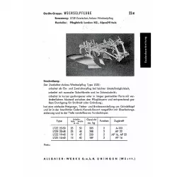 Allgaier Schlepper & Geräte Handbuch Händler Berater Landwirtschaft (Mai 1955)