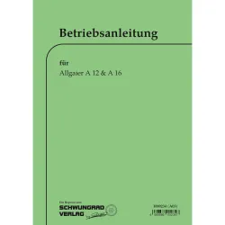 Allgaier Schlepper A12 Betriebsanleitung Bedienungsanleitung (März 1952) 