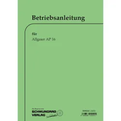 Allgaier Schlepper AP16 Betriebsanleitung Bedienungsanleitung (Mai 1955) 