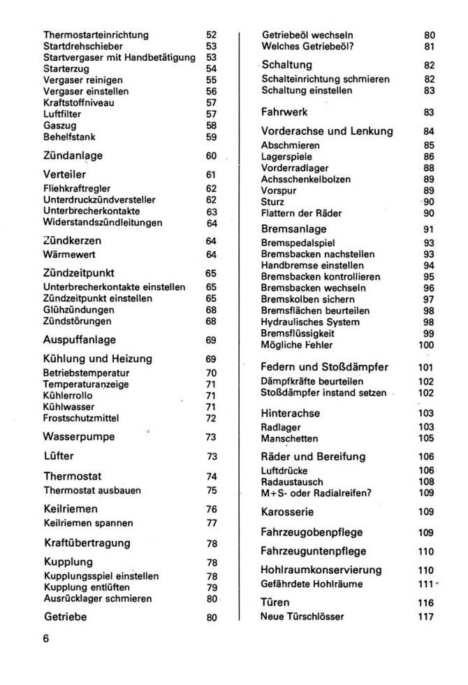 Ich fahre einen Skoda 1000MB, S 100 Kontrolltipps Reparaturtipps Transpress