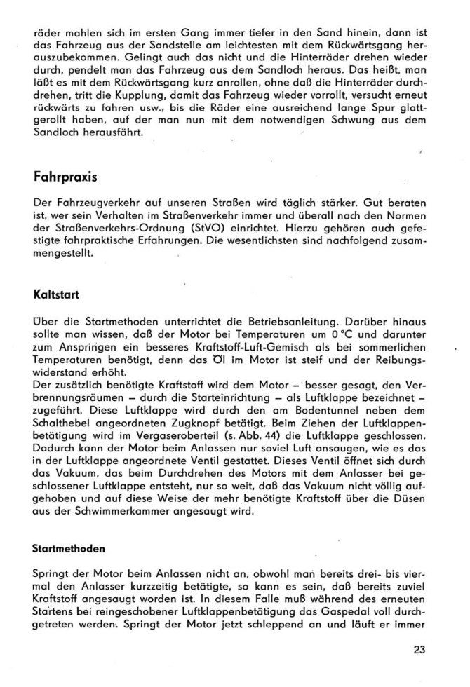 Ich fahre einen Saporoshez 965A/966/968/968A Kontroll-/Reparaturtipps Transpress
