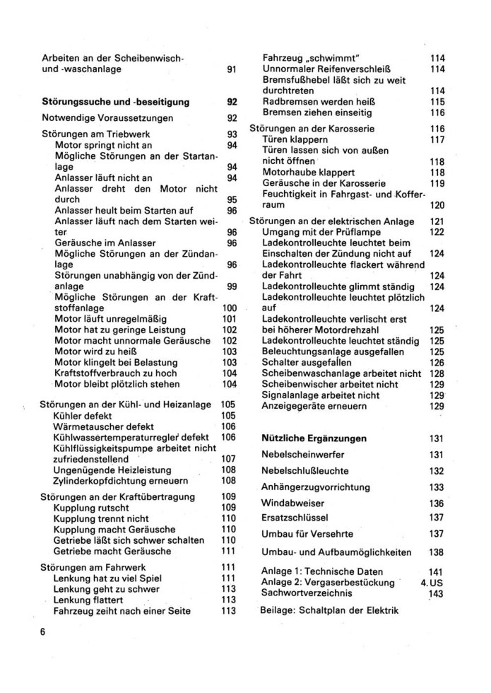 Ich fahre einen Wartburg Typ 353, 353W Kontrolltipps Reparaturtipps Transpress