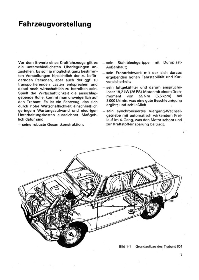 Ich fahre einen Trabant Typ 601 Standard, S Deluxe Reparaturtipps Transpress