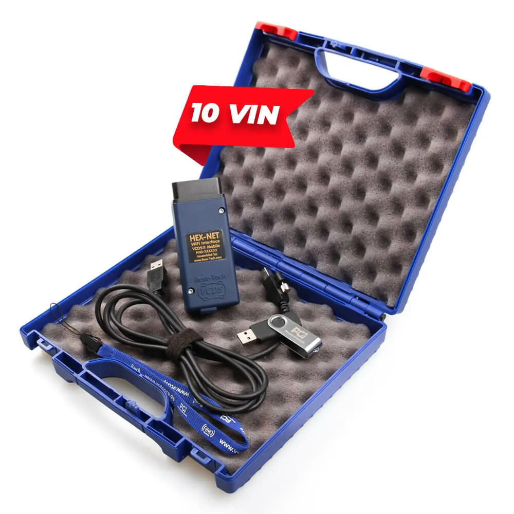 VCDS® HEX-NET® Basiskit Enthusiast 10 VIN (WIFI) Diagnosegerät für VW, Audi, Seat, Skoda, Cupra