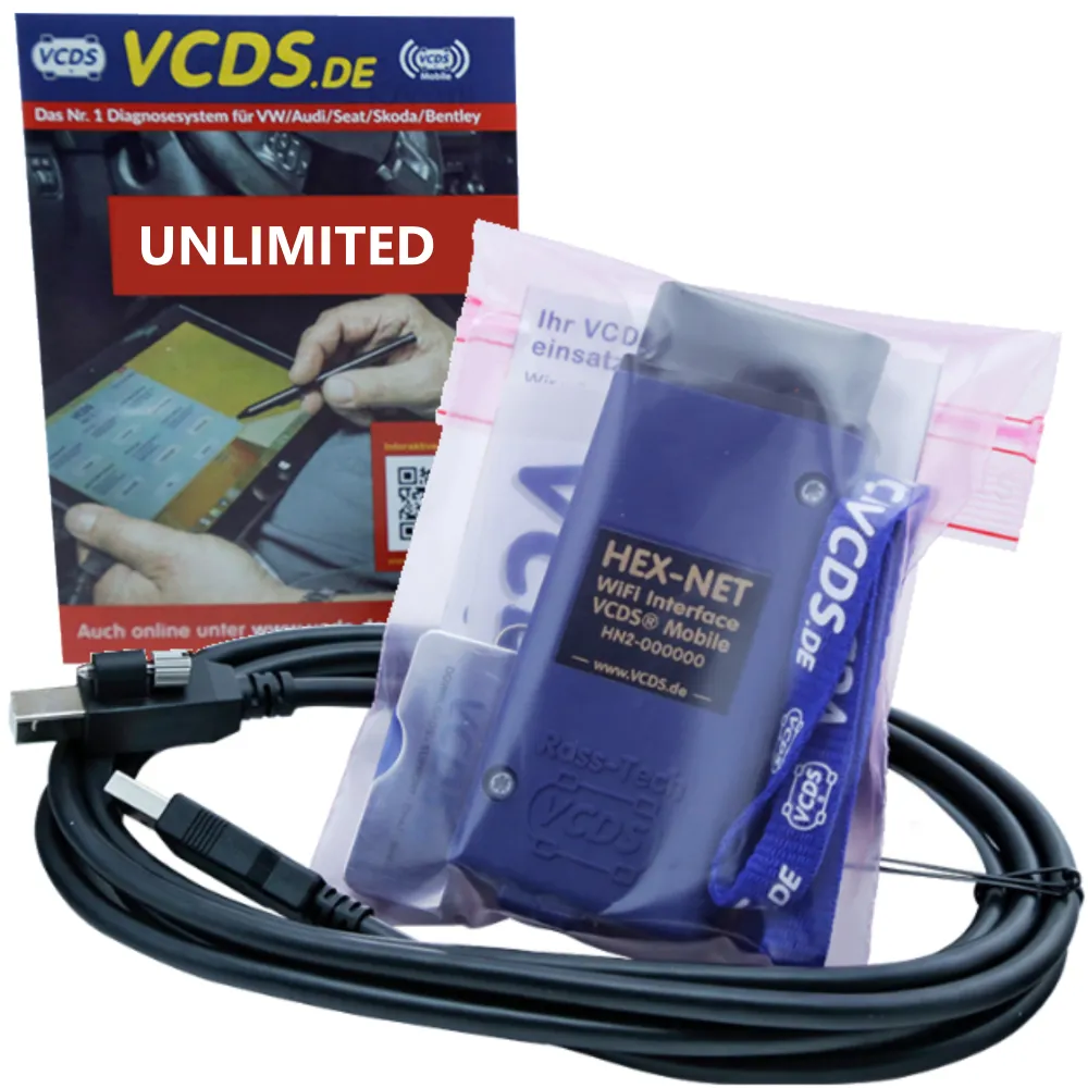 UNLIMITED - VCDS HEX-NET WiFi Diagnosegerät System Adapter VW Audi Seat Skoda