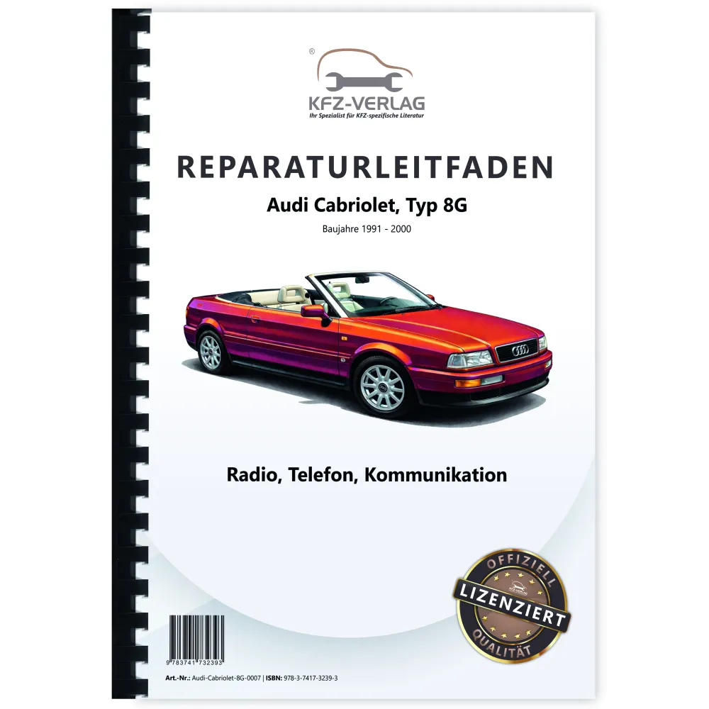 Audi Cabriolet 1991-2000 Radio Navigation Kommunikation Reparaturanleitung