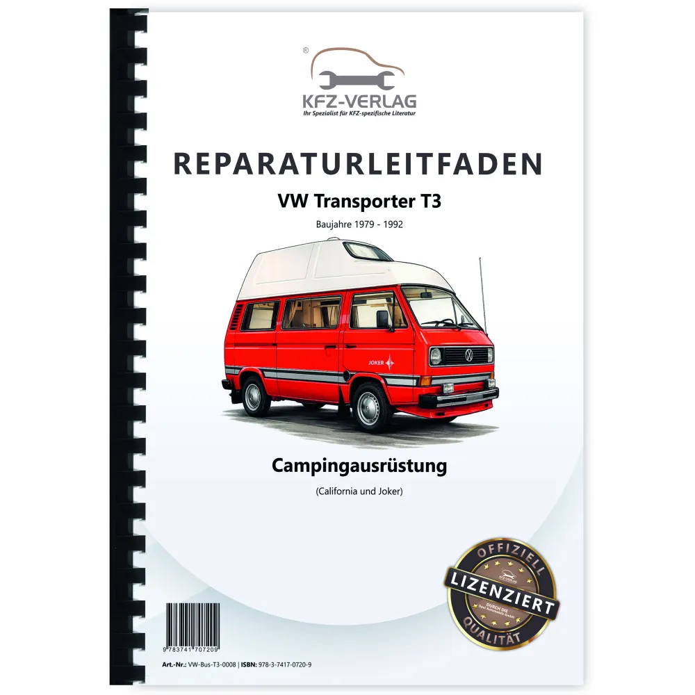 VW Transporter T3 (79-92) Karosserie Innen und Außen Camping Reparaturanleitung