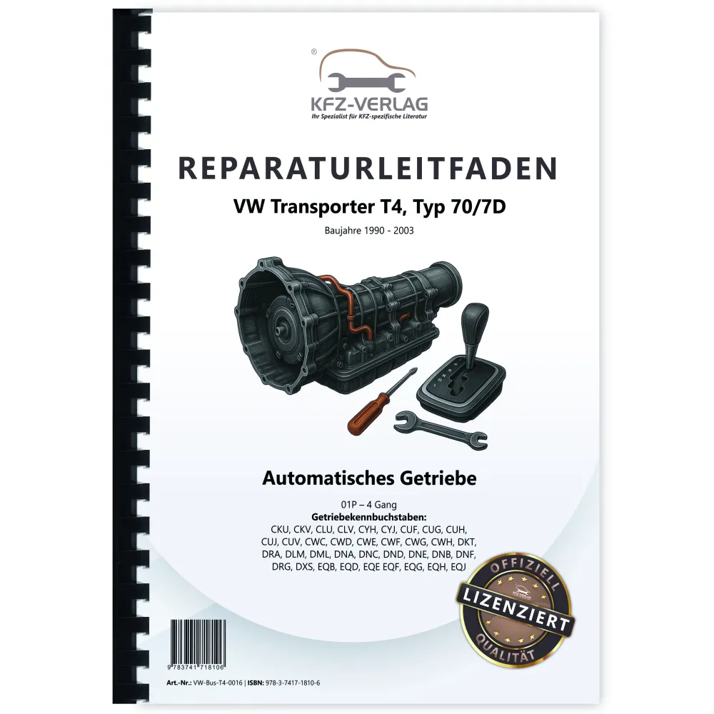 VW Transporter T4 (90-03) 4 Gang Automatikgetriebe 01P Reparaturanleitung