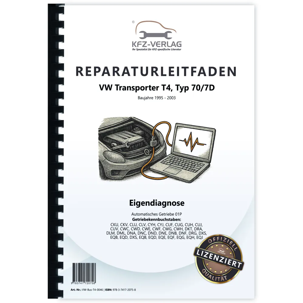 VW Transporter T4 (95-03) Eigendiagnose Automatikgetriebe 01P Reparaturanleitung
