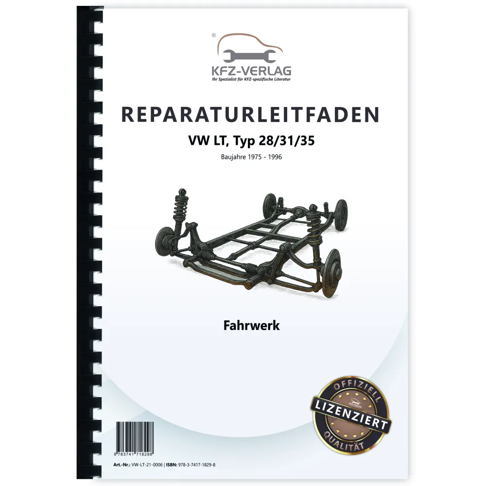 VW LT (75-96) Fahrwerk 28/31/35 Achsen Lenkung Bremsen Reparaturanleitug