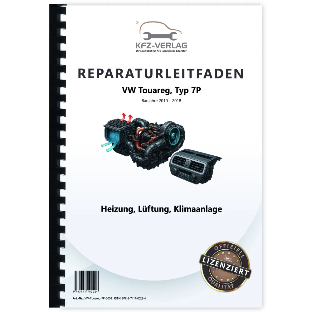 VW Touareg Typ 7P (10-18) Heizung Belüftung Klimaanlage Reparaturanleitung