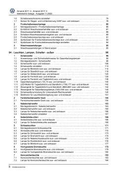 VW Amarok 2H 2010-2016 Elektrische Anlage Elektrik Systeme Reparaturanleitung
