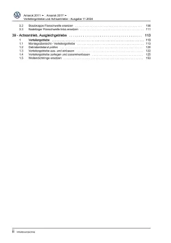 VW Amarok Typ 2H 2010-2016 Verteilergetriebe und Achsantriebe Reparaturanleitung