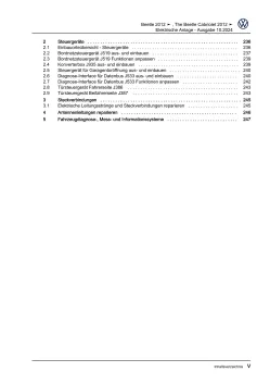 VW Beetle 5C 2011-2016 Elektrische Anlage Elektrik Systeme Reparaturanleitung