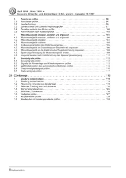 VW Bora 1J 1998-2005 Motronic Einspritz- Zündanlage 150 PS Reparaturanleitung