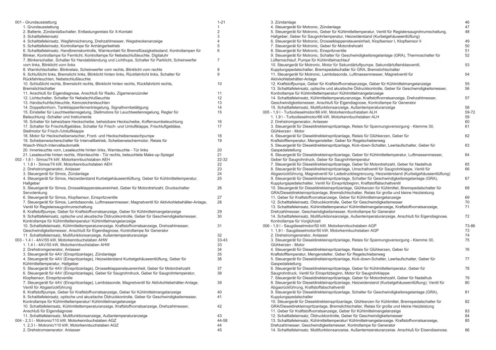 VW Bora Typ 1J 1998-1999 Schaltplan Stromlaufplan Verkabelung Elektrik Pläne