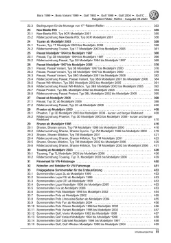 VW Bora Typ 1J 1998-2005 Ratgeber Räder und Reifen Reparaturanleitung