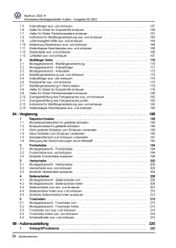 VW Multivan SL ST ab 21 Karosserie Montagearbeiten Außen Reparaturanleitung PDF