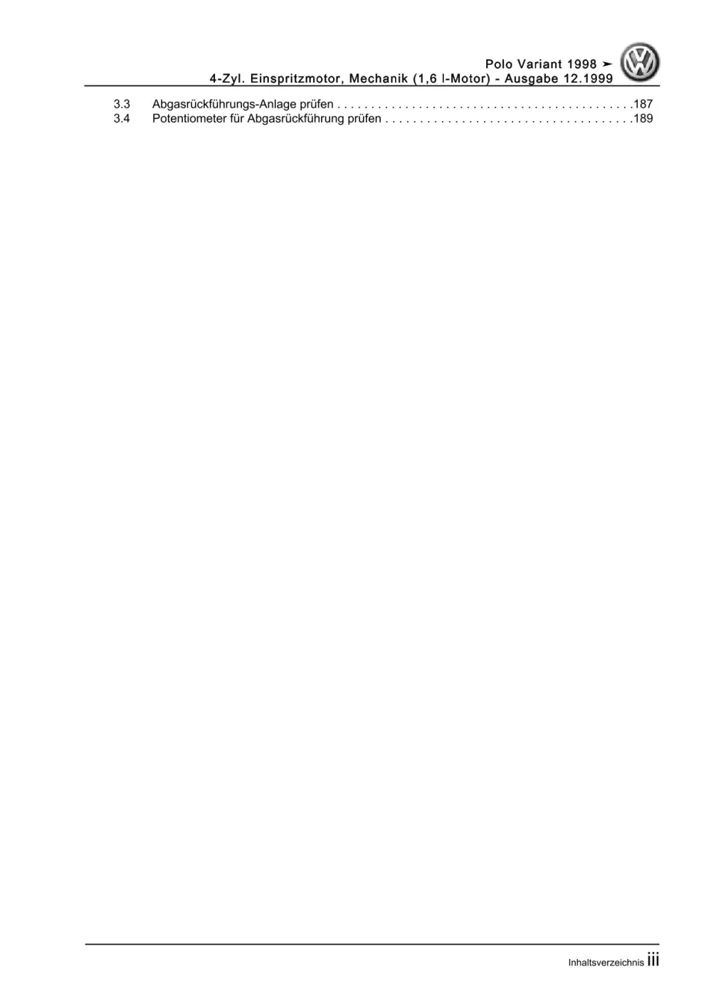 VW Caddy Typ 9K 1995-2003 4-Zyl. Benzinmotor Mechanik 100 PS Reparaturanleitung