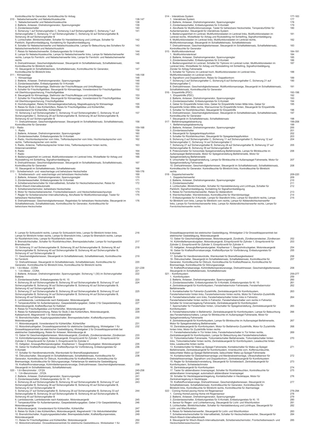 VW Fox Typ 5Z 2011-2013 Schaltplan Stromlaufplan Verkabelung Elektrik Pläne