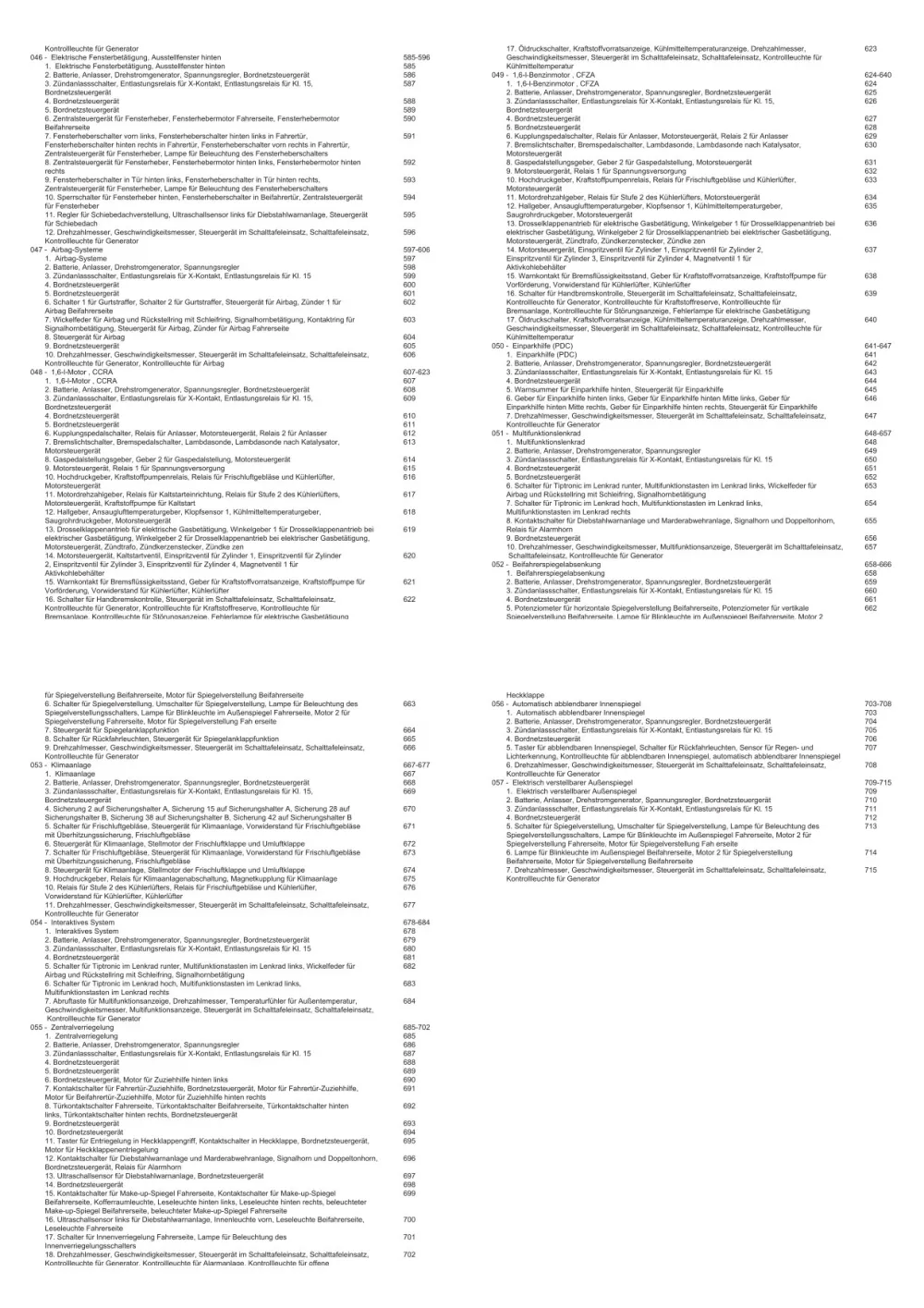 VW Fox Typ 5Z 2011-2013 Schaltplan Stromlaufplan Verkabelung Elektrik Pläne
