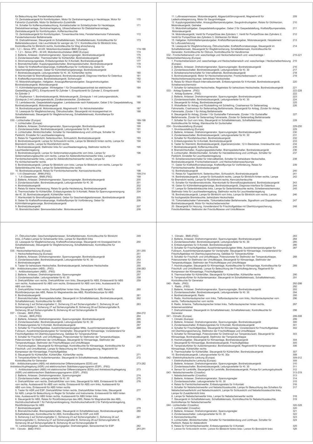 VW Fox Typ 5Z 2003-2007 Schaltplan Stromlaufplan Verkabelung Elektrik Pläne