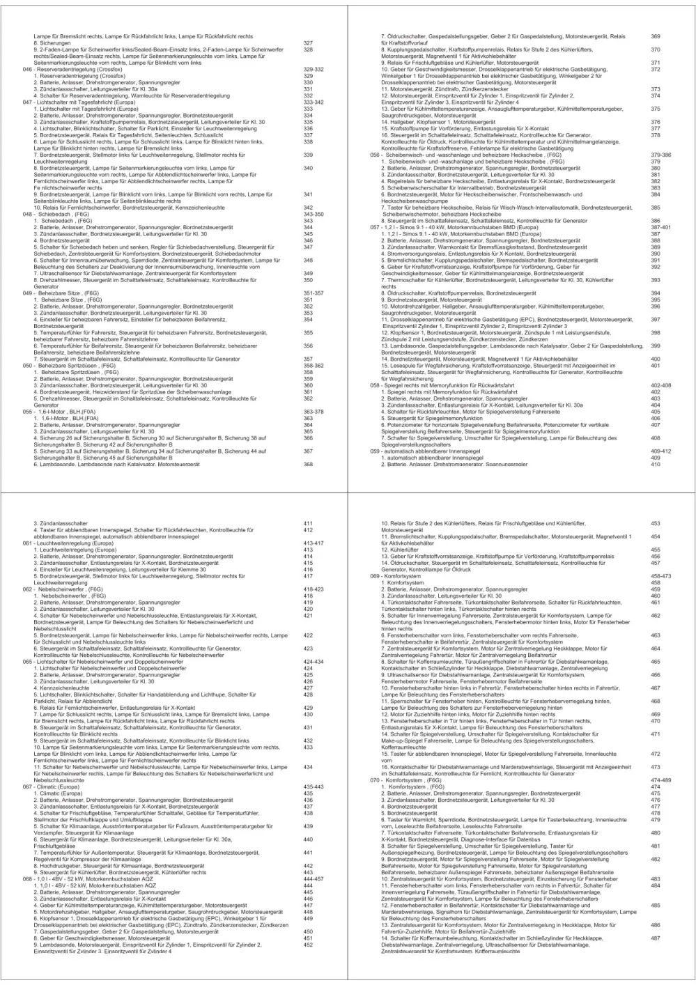 VW Fox Typ 5Z 2003-2007 Schaltplan Stromlaufplan Verkabelung Elektrik Pläne