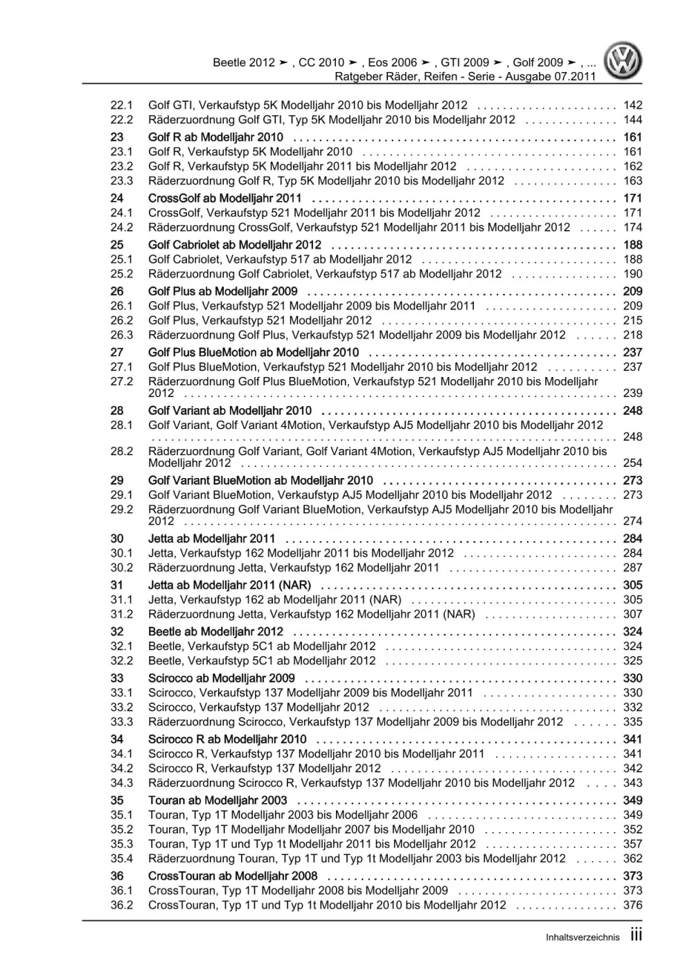 VW Fox Typ 5Z 2005-2011 Ratgeber Räder Reifen Serie Reparaturanleitung