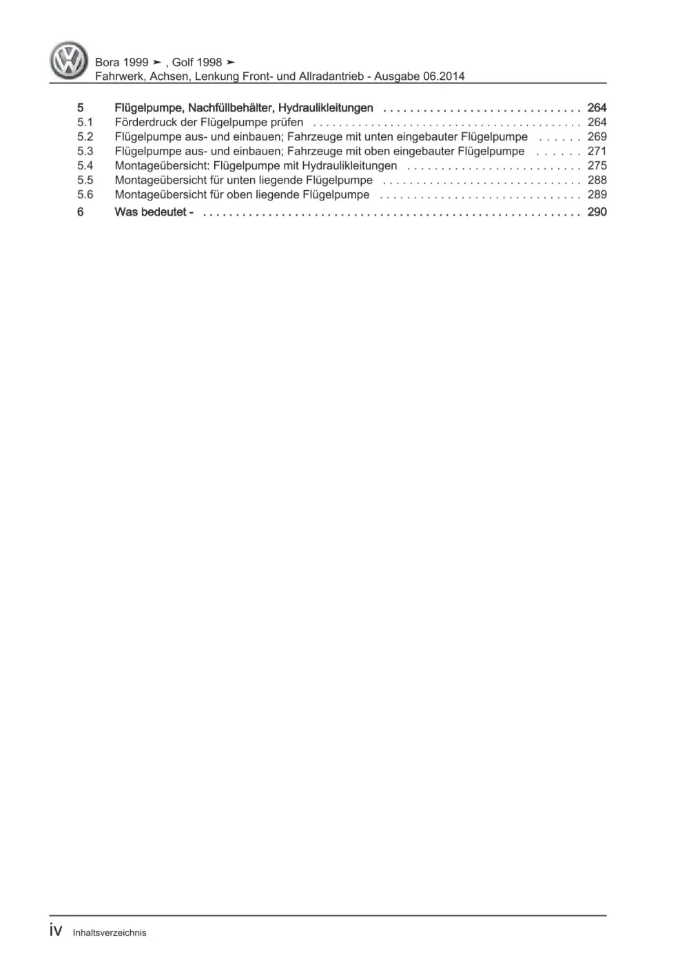 VW Golf 4 Typ 1J 1997-2003 Fahrwerk Achsen Lenkung Reparaturanleitung