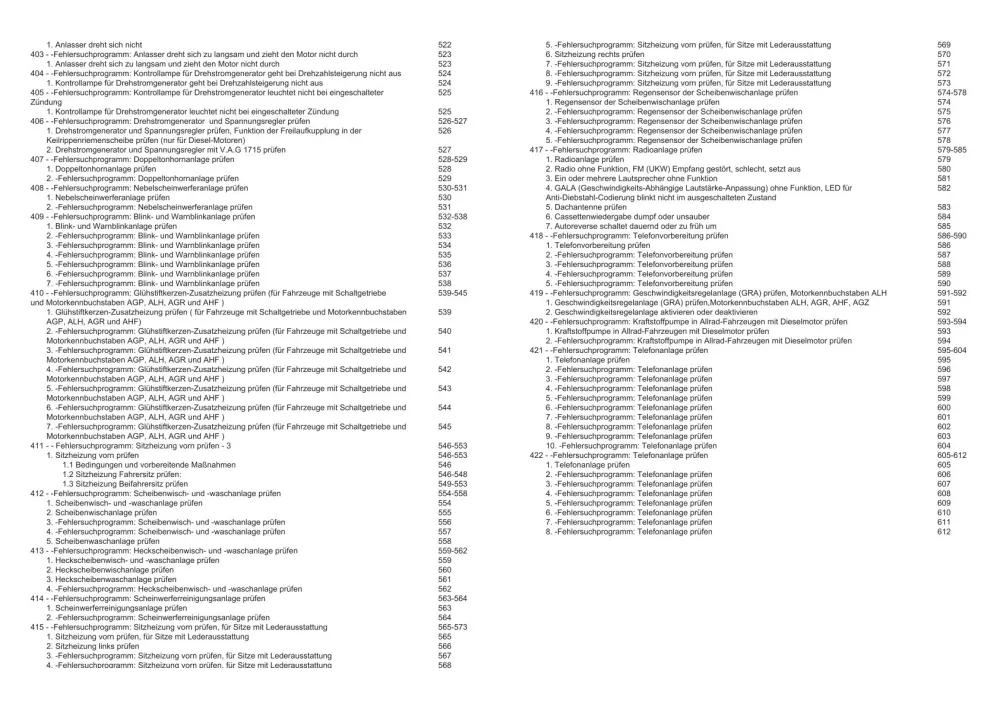 VW Golf 4 Typ 1J 1997-1999 Schaltplan Stromlaufplan Verkabelung Elektrik Pläne