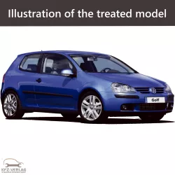 E-Book workshop manual for Volkswagen Golf 5 type 1J, 1J1, 1J2, 1J5, 1J6 year of construction 2003, 2004, 2005, 2006, 2007, 2008