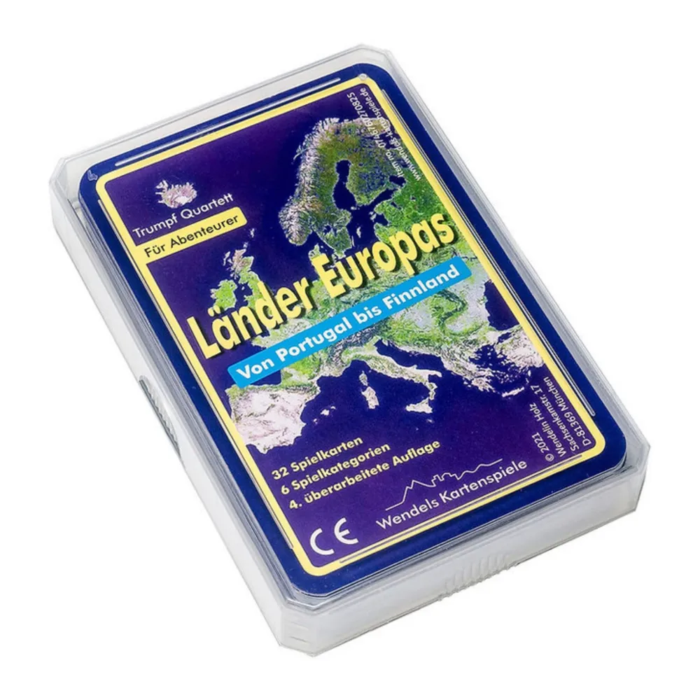 2er Set/Pack Ferne Länder Europas Quartett Kartenspiel Gesellschaftsspiel